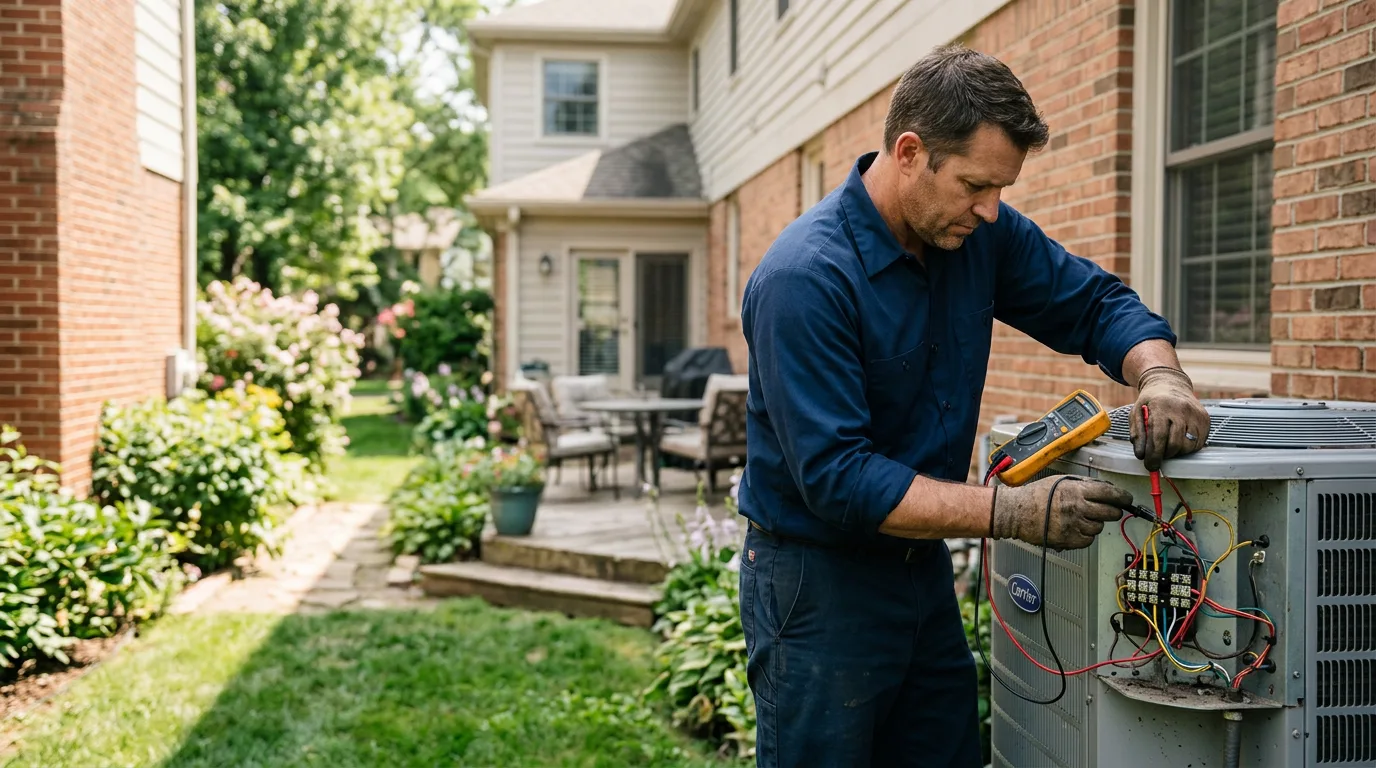 HVAC technician working near Devol, OK